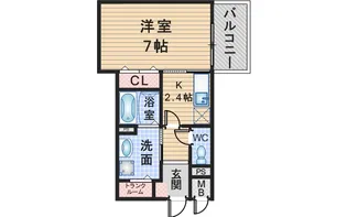 メゾンジェルメ【2階】の間取り