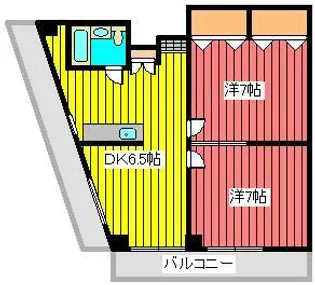 カスティージョ・クンケイ【3階】の間取り