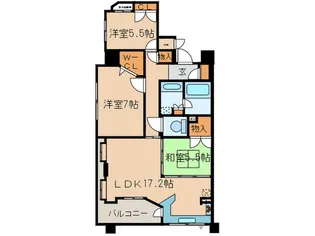 ベレ-サ星ヶ丘【10階】の間取り