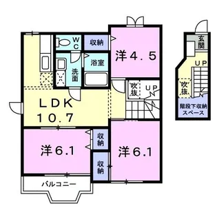 クレストメゾンVII【2階】の間取り