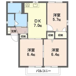 セトル湘南II【2階】の間取り