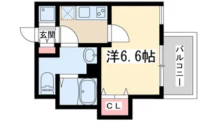 フレンシアノイエ東三国【6階】の間取り