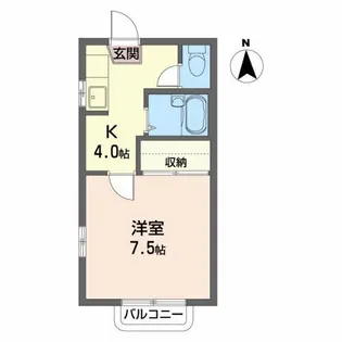 ハイツ・スカイラ-ク【2階】の間取り