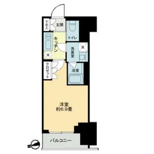 ザ・ライオンズフォーシア鶴見【2階】の間取り