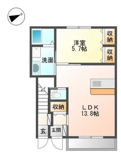 ルミナス・ガーデン【1階】の間取り