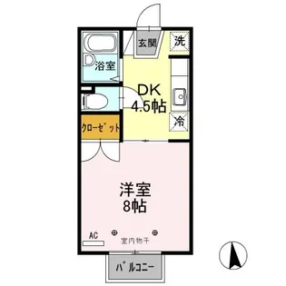 ジュネス山本【2階】の間取り