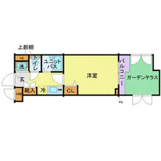 トーシンフェニックス牛込神楽坂【1階】の間取り