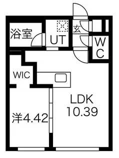 ブローブラン【1階】の間取り