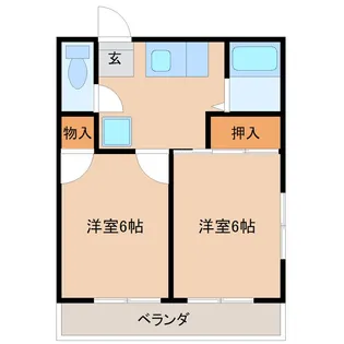 MIUMIU城東【2階】の間取り