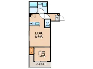 コスモチッタ【1階】の間取り