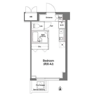 コンフォリア東中野【4階】の間取り