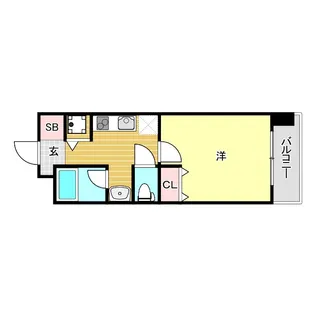 アプリーレ西宮武庫川【6階】の間取り