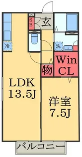 グリーンコート貝塚3号館【2階】の間取り