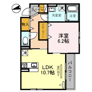 カーサオブリガード【3階】の間取り