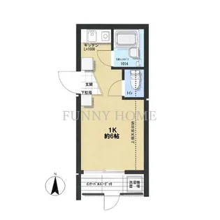 パークサイドマンション【1階】の間取り