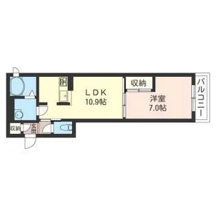 アトリエール【1階】の間取り