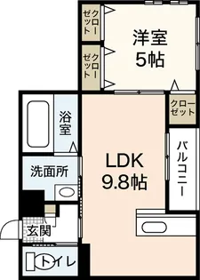 ステイタスオブ大宮【2階】の間取り