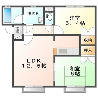 メゾンルナ【1階】の間取り
