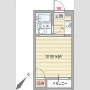 シャトルスギモト【4階】の間取り
