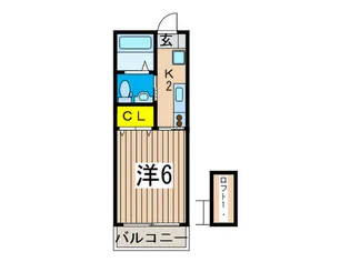 ハイツスワ【2階】の間取り