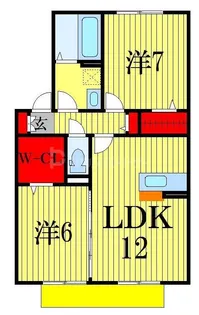サンフルール【1階】の間取り