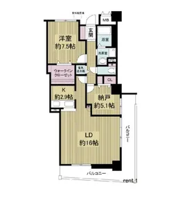 フォレステージュ谷町【4階】の間取り