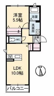 サンケープ【2階】の間取り