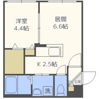 スペランツァマルヤマ【1階】の間取り