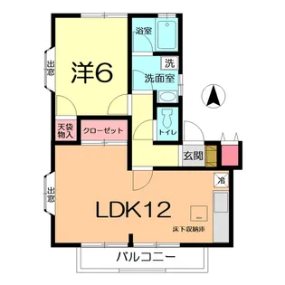 サンキャッスル大宮5【1階】の間取り