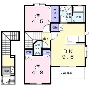 ひまわりIV【2階】の間取り