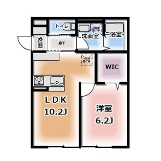 Komorebi Garden中田本町B【1階】の間取り