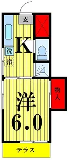 山口アパート【1階】の間取り