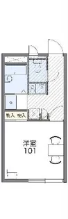 レオパレスカトレア【1階】の間取り