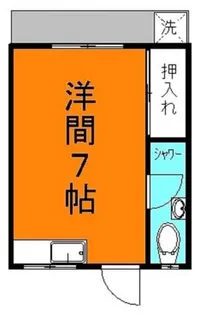 島アパート【3階】の間取り