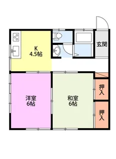 コーポKYTIII【1階】の間取り