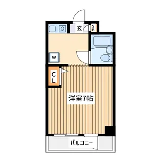 ケージェイメゾン岸根公園【1階】の間取り