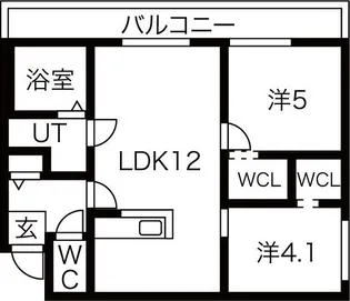 noble hill 南郷通【2階】の間取り