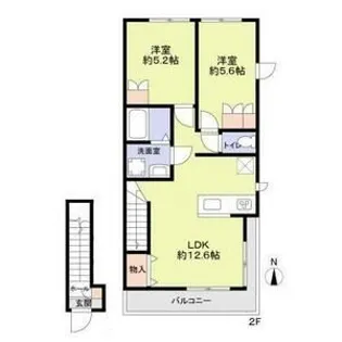 Forest Maison West【2階】の間取り
