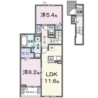 コンフォール北伊丹【2階】の間取り