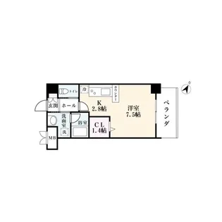 ベリータ大財【3階】の間取り