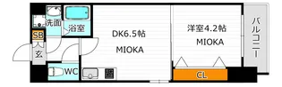 メイクス天王寺南【4階】の間取り