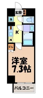 リヴシティ栄弐番館【4階】の間取り