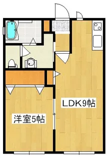 ハイツクレバー【1階】の間取り