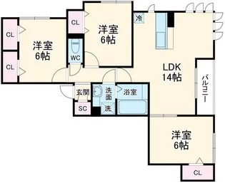 CASA FLORESTA【2階】の間取り