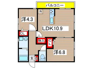 LEGACISTA【1階】の間取り