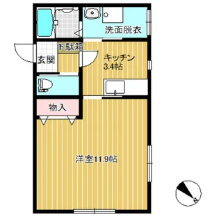 グランジュテ・ヴィラ【1階】の間取り