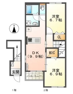 Lapis【2階】の間取り