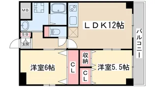 新大阪パークハイツ【7階】の間取り