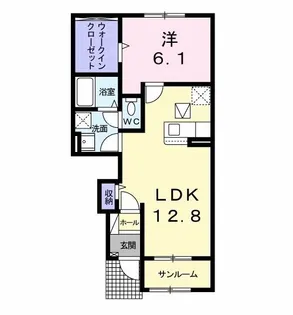 アルバーダ【1階】の間取り