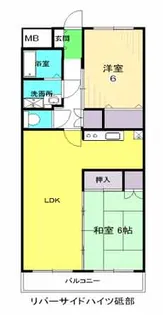 リバーサイドハイツ砥部【1階】の間取り